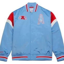 Heavyweight Satin Jacket Houston Oilers