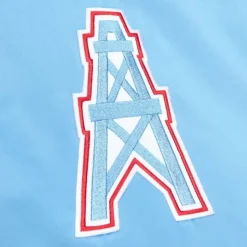 Heavyweight Satin Jacket Houston Oilers