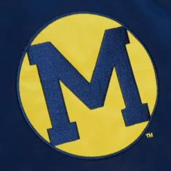 Heavyweight Satin Jacket University Of Michigan