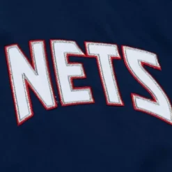 Heavyweight Satin Jacket New Jersey Nets