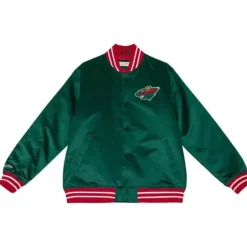 Heavyweight Satin Jacket Minnesota Wild