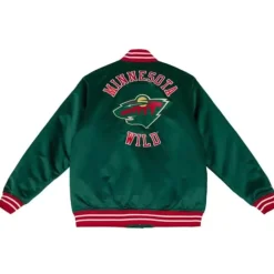 Heavyweight Satin Jacket Minnesota Wild