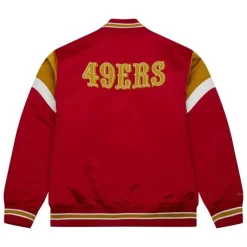 Heavyweight Satin Jacket San Francisco 49Ers