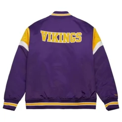 Heavyweight Satin Jacket Minnesota Vikings