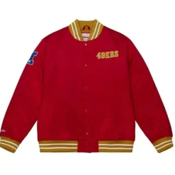 Heavyweight Satin Jacket San Francisco 49Ers
