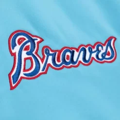 Heavyweight Satin Jacket Atlanta Braves