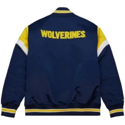 Heavyweight Satin Jacket University Of Michigan