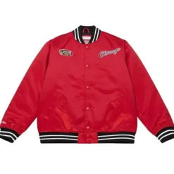 Heavyweight Satin Jacket Chicago Bulls