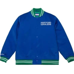 Heavyweight Satin Jacket Hartford Whalers