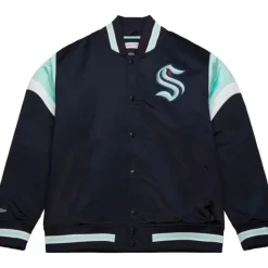 Heavyweight Satin Jacket Seattle Kraken