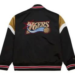 Heavyweight Satin Jacket Philadelphia 76Ers