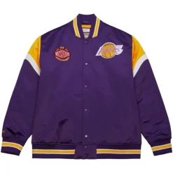 Heavyweight Satin Jacket Los Angeles Lakers