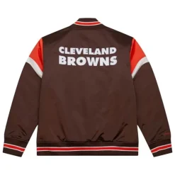 Heavyweight Satin Jacket Cleveland Browns