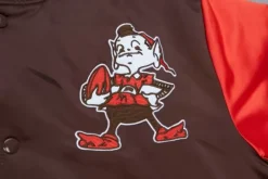Heavyweight Satin Jacket Cleveland Browns
