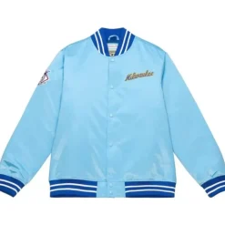 Heavyweight Satin Jacket Milwaukee Brewers