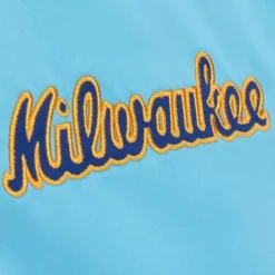 Heavyweight Satin Jacket Milwaukee Brewers
