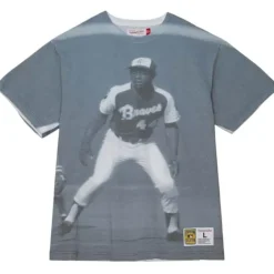 Highlight Sublimated Player Tee Atlanta Braves Hank Aaron