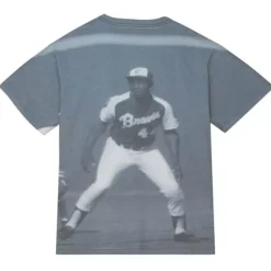 Highlight Sublimated Player Tee Atlanta Braves Hank Aaron