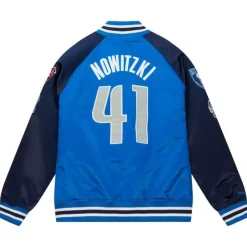 Hof N&N Satin Jacket Dallas Mavericks Dirk Nowitzki