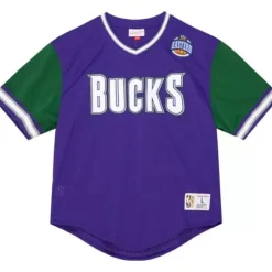 Hwc Night Mesh V-Neck Milwaukee Bucks
