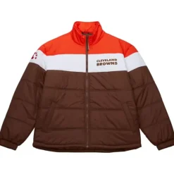 In The Clutch Puffer Jacket Vintage Logo Cleveland Browns