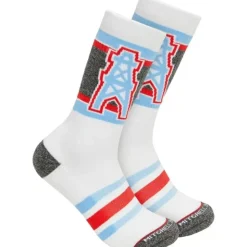 Interception Crew Socks Houston Oilers