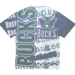 Jumbotron 2.0 Sublimated Ss Tee Milwaukee Bucks
