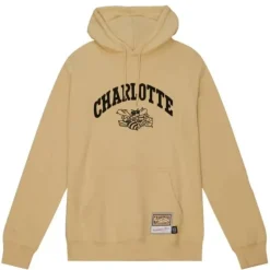 Khaki Black Hoodie Charlotte Hornets