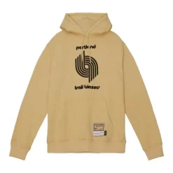 Khaki Black Hoodie Portland Trail Blazers