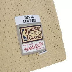 Khaki Black Swingman Larry Bird Boston Celtics 1985-86 Jersey