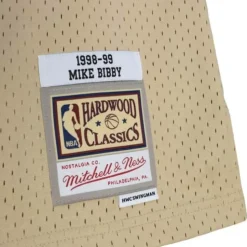 Khaki Black Swingman Mike Bibby Vancouver Grizzlies 1998-99 Jersey