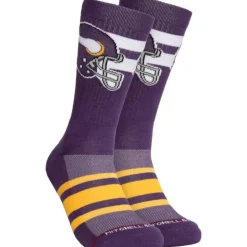 Lateral Crew Socks Minnesota Vikings