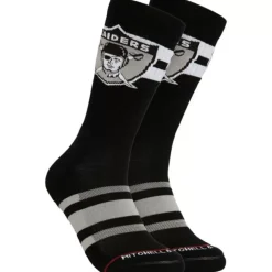 Lateral Crew Socks Oakland Raiders