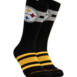 Lateral Crew Socks Pittsburgh Steelers
