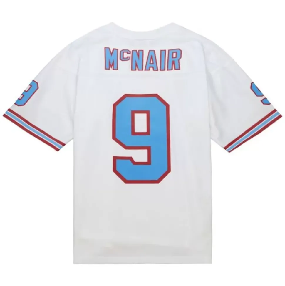 Legacy Steve Mcnair Tennessee Oilers White 1998 Jersey