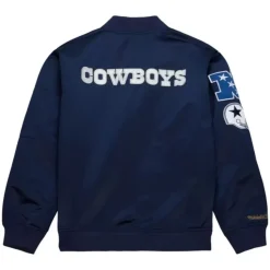 Lightweight Satin Bomber Vintage Logo Dallas Cowboys