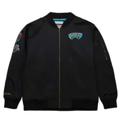 Lightweight Satin Bomber Vintage Logo Vancouver Grizzlies