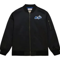 Lightweight Satin Bomber Vintage Logo Orlando Magic