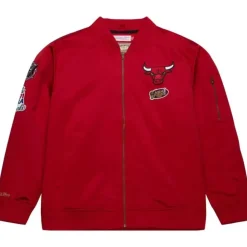 Lightweight Satin Bomber Vintage Logo Chicago Bulls