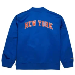 Lightweight Satin Bomber Vintage Logo New York Knicks