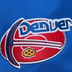 Lightweight Satin Bomber Vintage Logo Denver Nuggets
