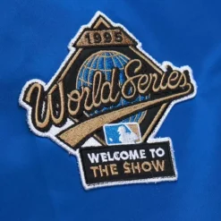 Lightweight Satin Bomber Vintage Logo Atlanta Braves