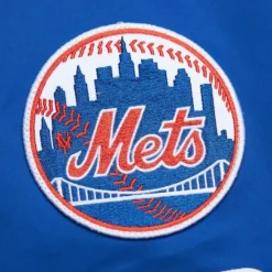 Lightweight Satin Bomber Vintage Logo New York Mets