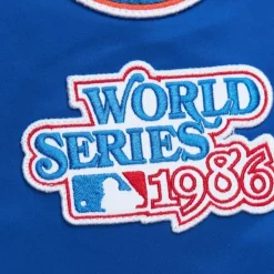 Lightweight Satin Bomber Vintage Logo New York Mets