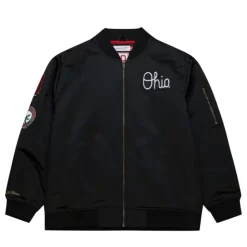 Lightweight Satin Bomber Current Logo Ohio State