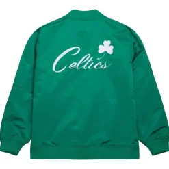 Lightweight Satin Bomber Vintage Logo Boston Celtics