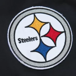 Lightweight Satin Bomber Vintage Logo Pittsburgh Steelers