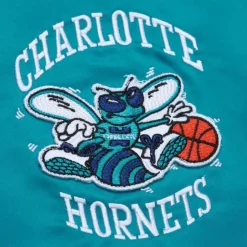 Lightweight Satin Bomber Vintage Logo Charlotte Hornets