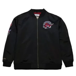 Lightweight Satin Bomber Vintage Logo Toronto Raptors