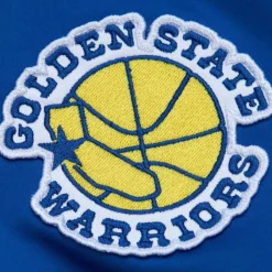 Lightweight Satin Bomber Vintage Logo Golden State Warriors